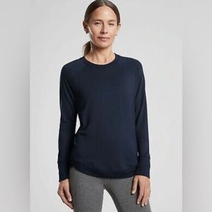 NWT Athleta Mindset Sweatshirt, navy size M
